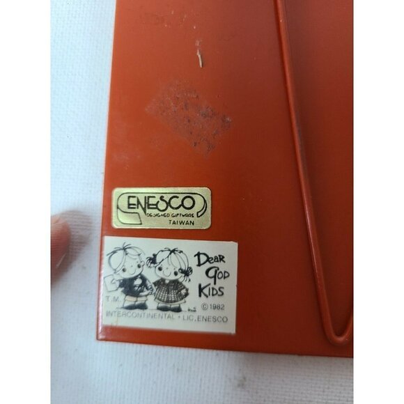 ENESCO Dear God Kids Decorative Tile When it Rains Are You Sad? Vintage 1982 - Picture 5 of 6